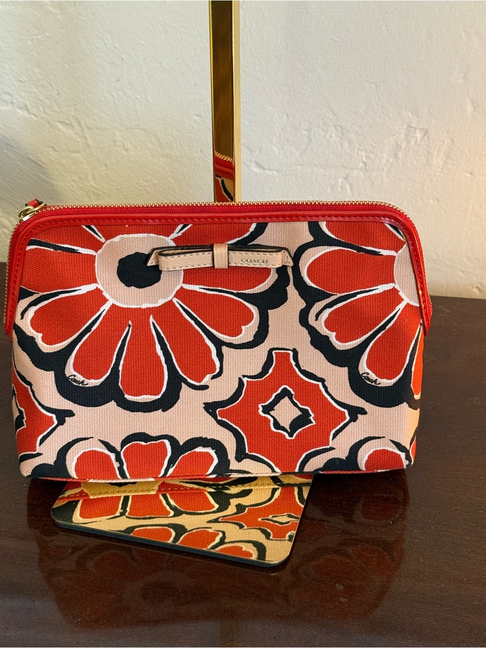 Coach Poppy Groovy Floral Cosmetic Pouch